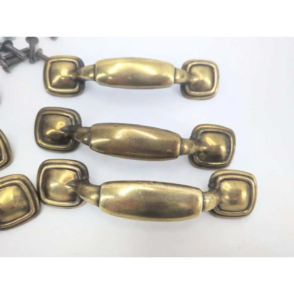 6 Keeler Brass Co N13344 Cabinet Drawer 1950s Pull Handle 3
